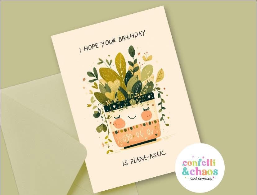 Plant-Astic Birthday Card