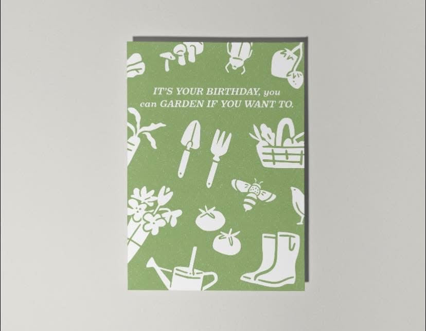 Gardening Birthday Card