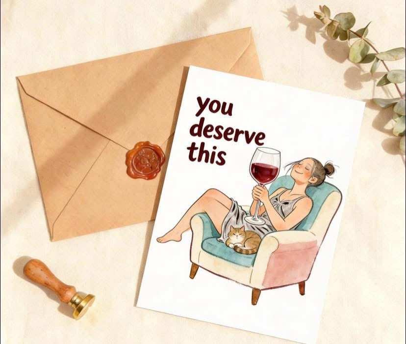 You Deserve This- Card for Mom
