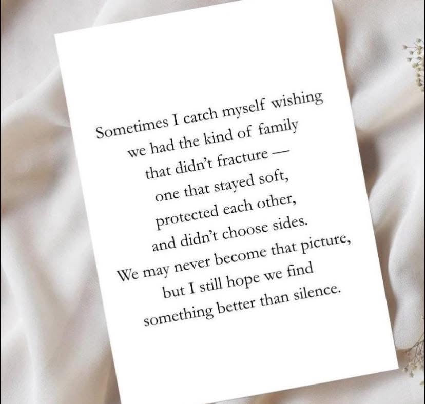 Estranged Family Thoughtful Card