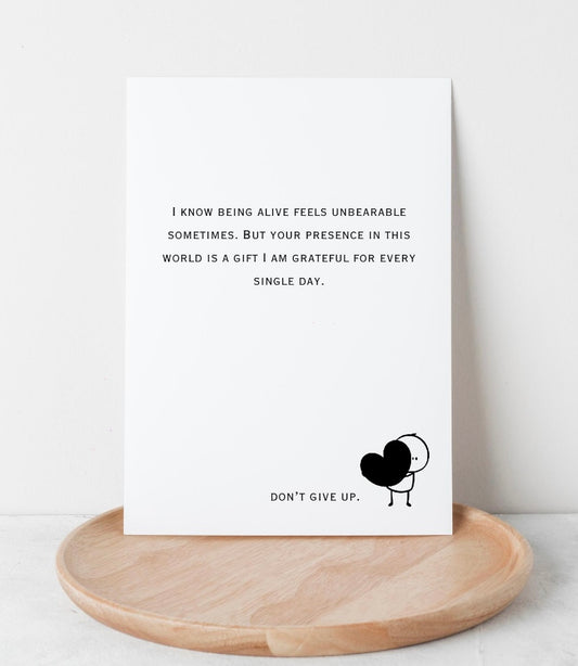 Dont Give Up- Mental Health Card