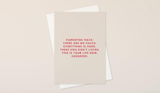 Parenting Life Hack Humor Card