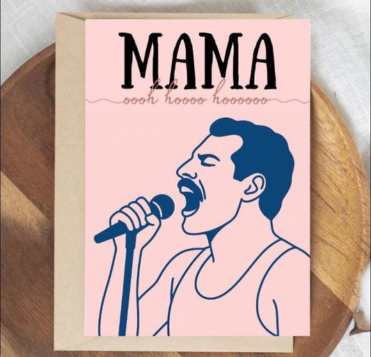 Queen Inspired Card for Mama- Ooooooo ooooooo oooooo