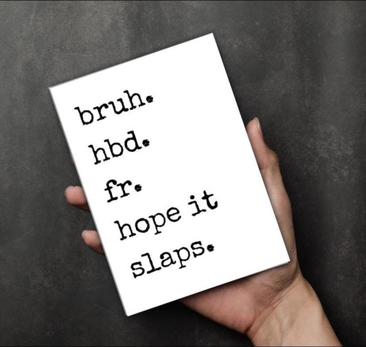 Generation Z Funny Birthday Card